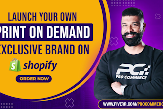 build a premium print on demand shopify store