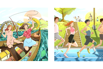 do creative concept illustration for you
