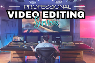 provide professional video editing with script and voiceover