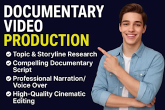 make captivating professional documentary video with documentary editing style