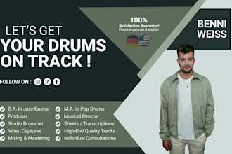 record professional acoustic drums for your music