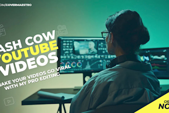 create professional cash cow youtube videos
