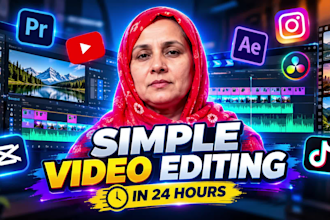 edit simple videos with in 24 hour
