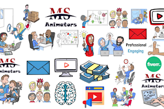 create custom whiteboard animation video or doodle animation