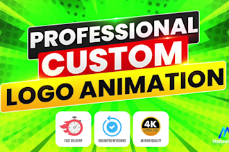 create a professional custom logo animation