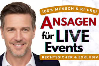 be your german announcer for any event deutscher ansager sprecher