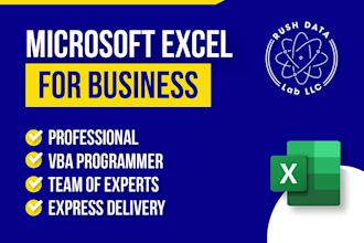 do expert microsoft excel spreadsheet vba macro automation services
