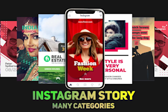 create snapchat or instagram story video ads post