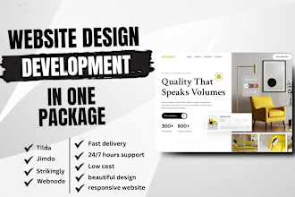 design redesign develop your tilda jimdo strikingly webnode website