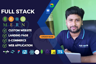 develop custom mern stack website as mern stack developer using react js next js
