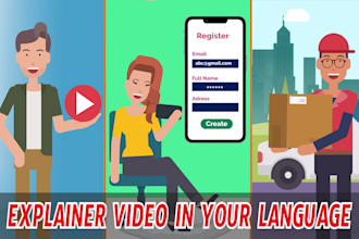 create a 2d animated explainer video