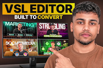 do talking head vsls, sales letters, ugc, video ads editing