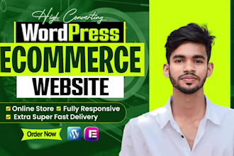 build wordpress ecommerce website or woocommerce webshop