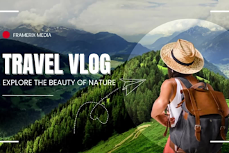 professionally edit your travel vlog
