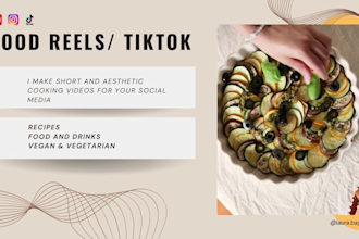 create an aesthetic cooking video for tiktok, instagram
