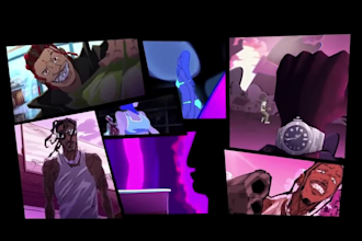 make 2d animated music video,2d music video, traditional handdrawn,short film