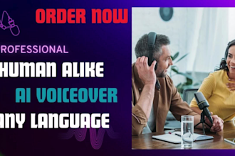 do professional human like ai voiceover and text to speech