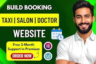 build a wordpress booking website for taxi, salon, or coaching business