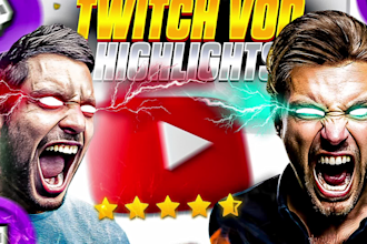 edit twitch or kick stream vod for a youtube highlight video