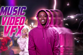 make professional hip hop, rap music video vfx edit