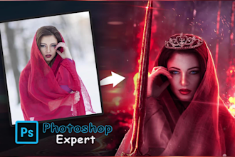 do fantasy adobe photoshop editing and retouching