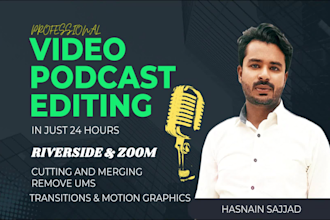 podcast video editing for riverside and zoom