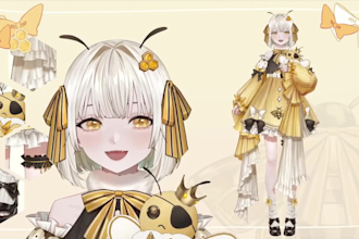 draw rig cute live2d vtuber model 2d vtuber rigging anime avatar 2d vtuber model