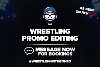 create professional wrestling match video promos