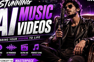 create a stunning ai music visualizer video for your song