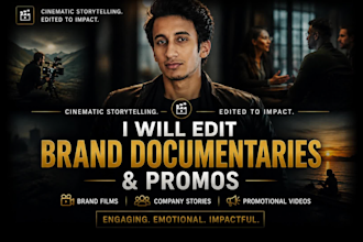 edit high impact brand documentaries and promos