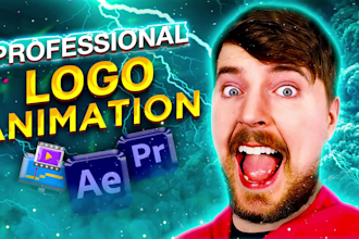 create youtube intro, animated gaming logo video and outro