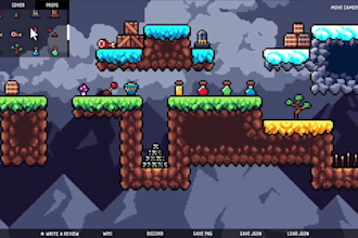 create custom pixel art tileset game assets for your game