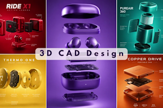 do 3d cad design and 3d product modeling in solidworks