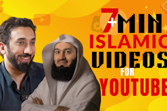 create holy quran or islamic videos in arabic, eng subtitle