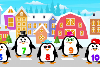 create colorful 2d animated nursery rhymes and kids songs