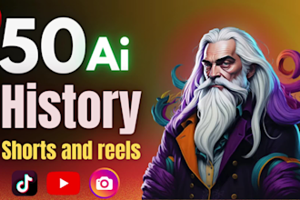 do epic history ai videos for yt shorts, tiktok and instagram reels