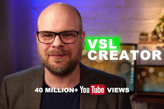 be your vsl video sales letter presenter, high converting