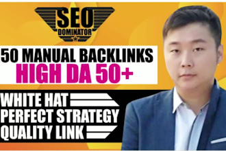 white hat seo link building service manual backlink strategy for google rank