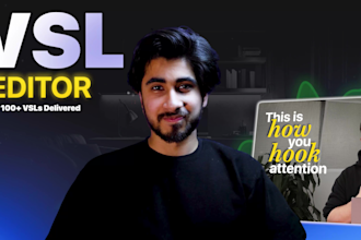 do high converting vsl and talking head video editing for coaches and brands