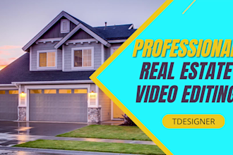 do professional real estate video editing within 24 hours