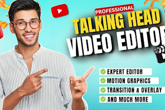create viral talking head for brand promotion, marketing, course, tutorial video