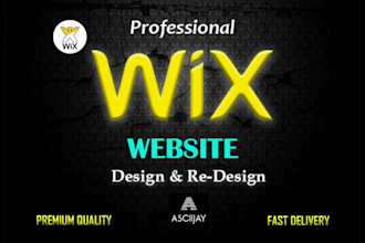 design and redesign wix websites for business and personal
