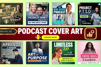design unique podcast cover art canva templates