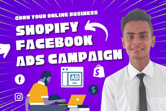 setup shopify facebook ads campaign, instagram ads, run shopify fb advertising
