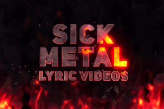 make a sick metal lyric video