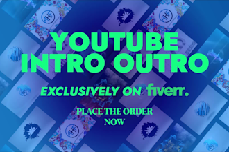 do intro outro and logo animation for your brand youtube
