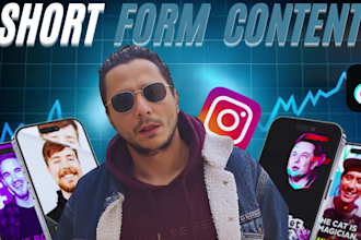do video editing for instagram reels, ads, youtube shorts, tik tok video editing