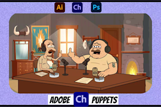 create a professional adobe character animator puppet