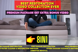 do fire mold and water damage restoration service promo video