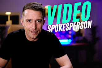 record a dynamic spokesperson video and be your professional actor